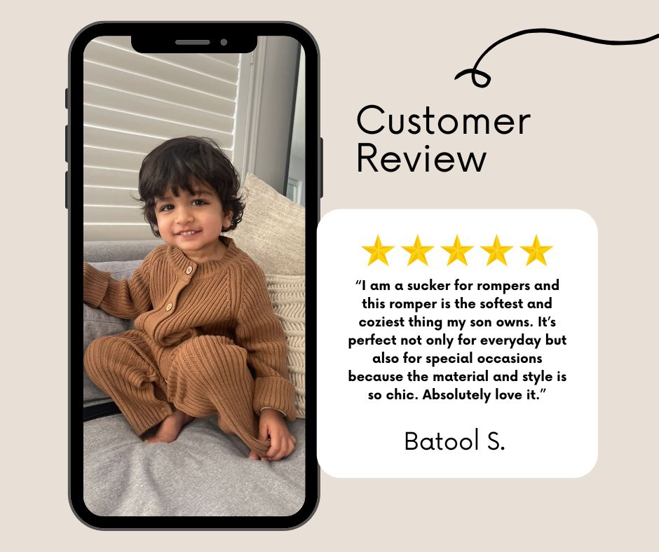 Ribbed Romper 'Walnut'