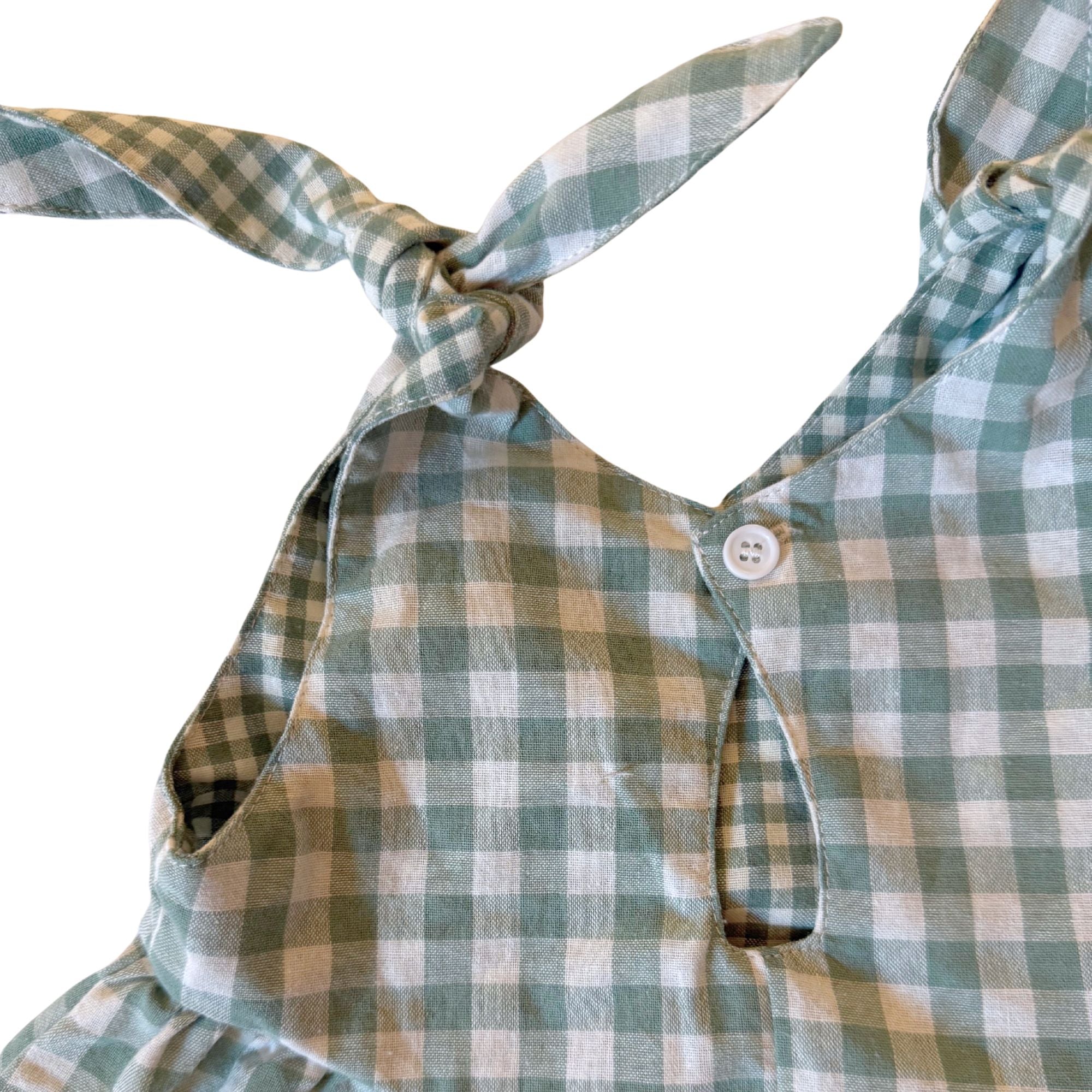 Sage Gingham Dress