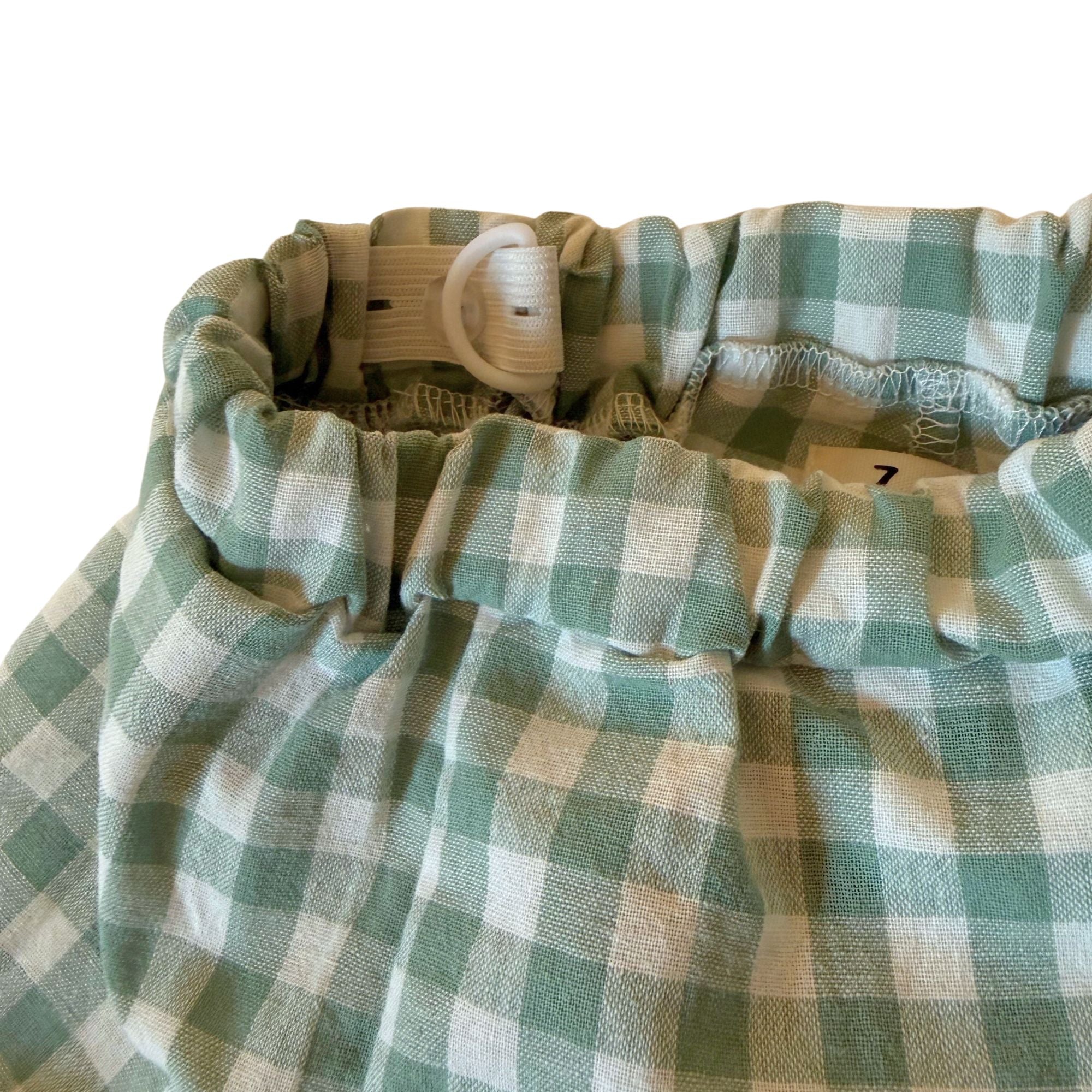 Sage Gingham Short Set