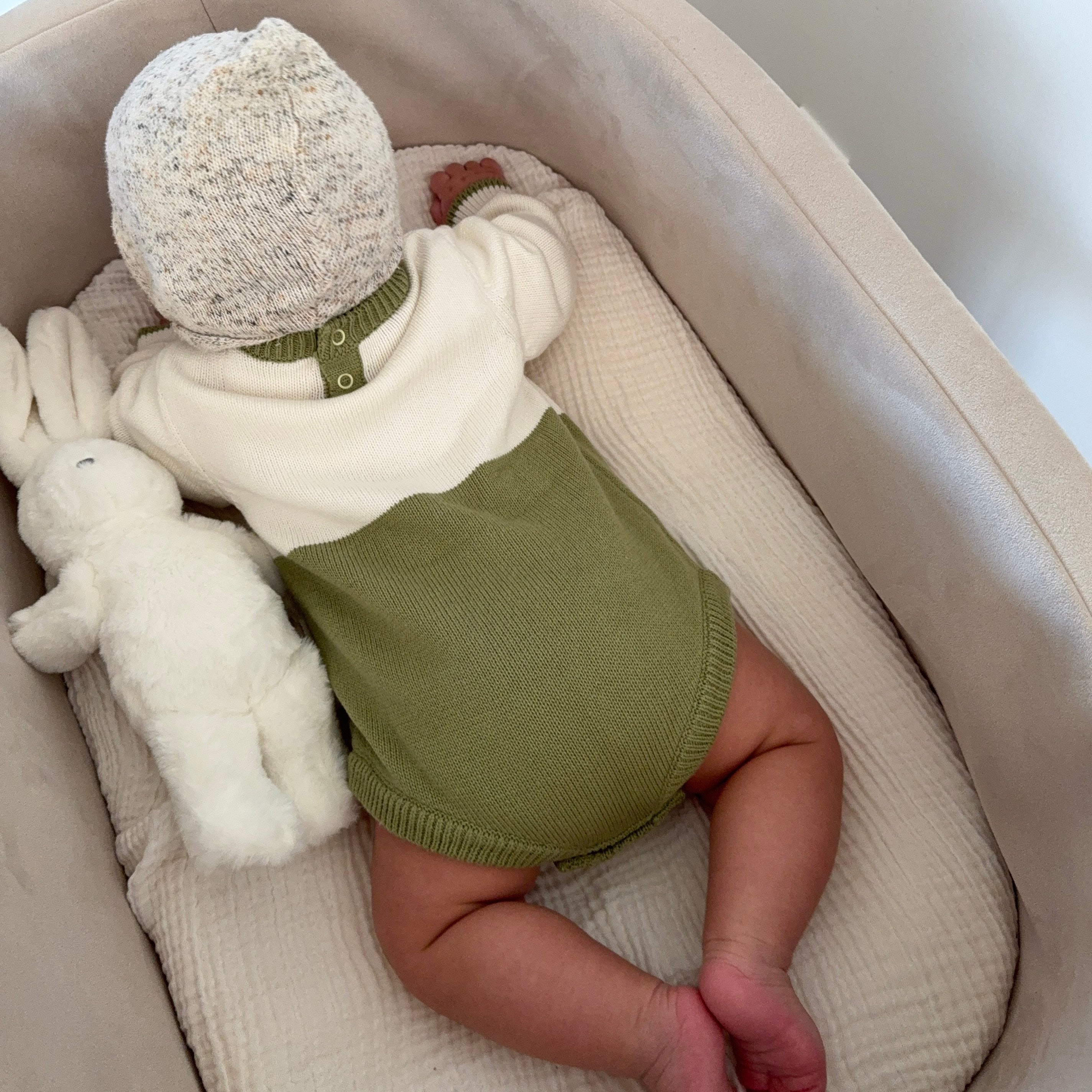 Color Block Romper 'Spruce'