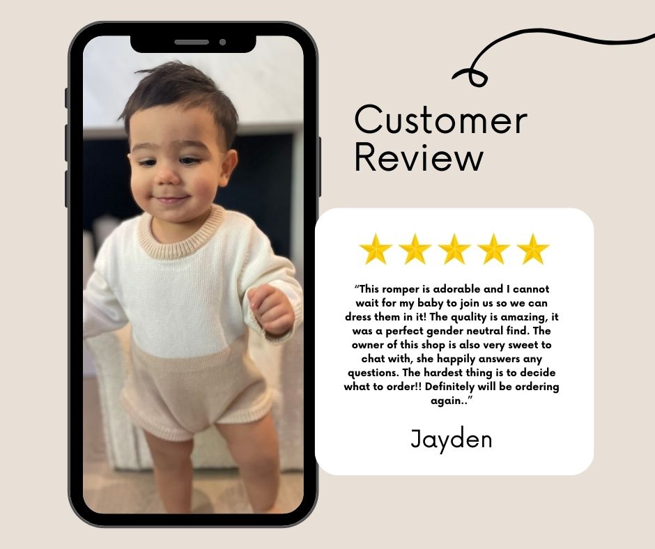 Color Block Romper 'Beige'