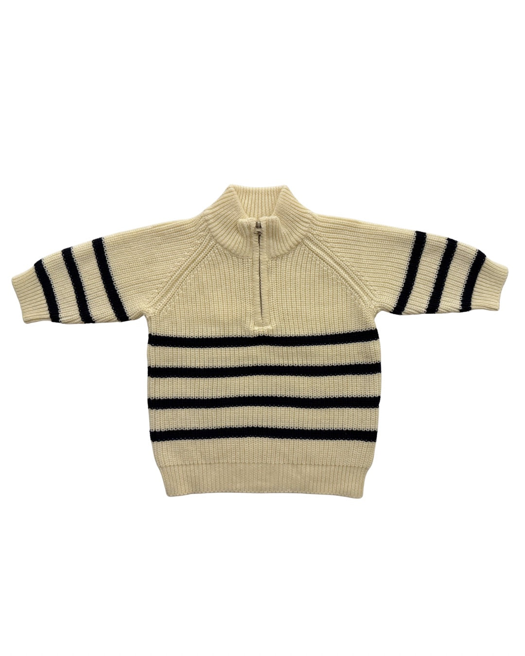 Voyage Half Zip Striped Sweater
