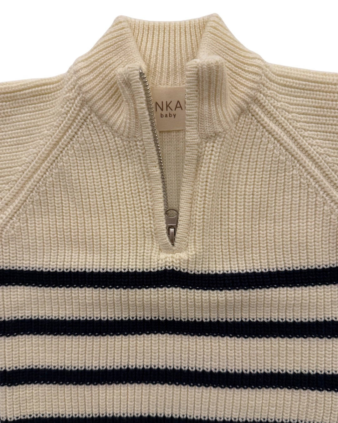 Voyage Half Zip Striped Sweater