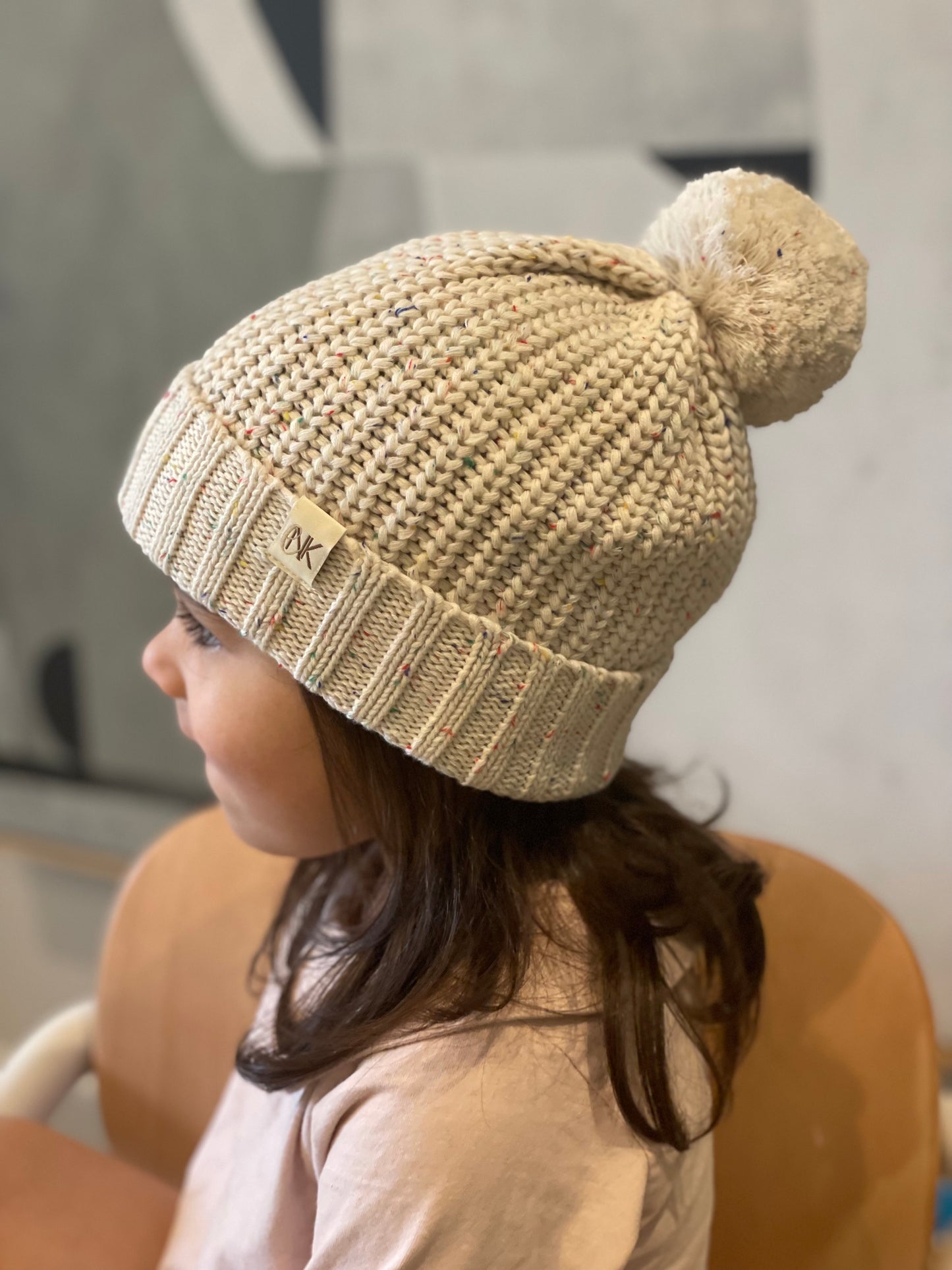 Chunky Pom-Pom Toque 'Wheat'