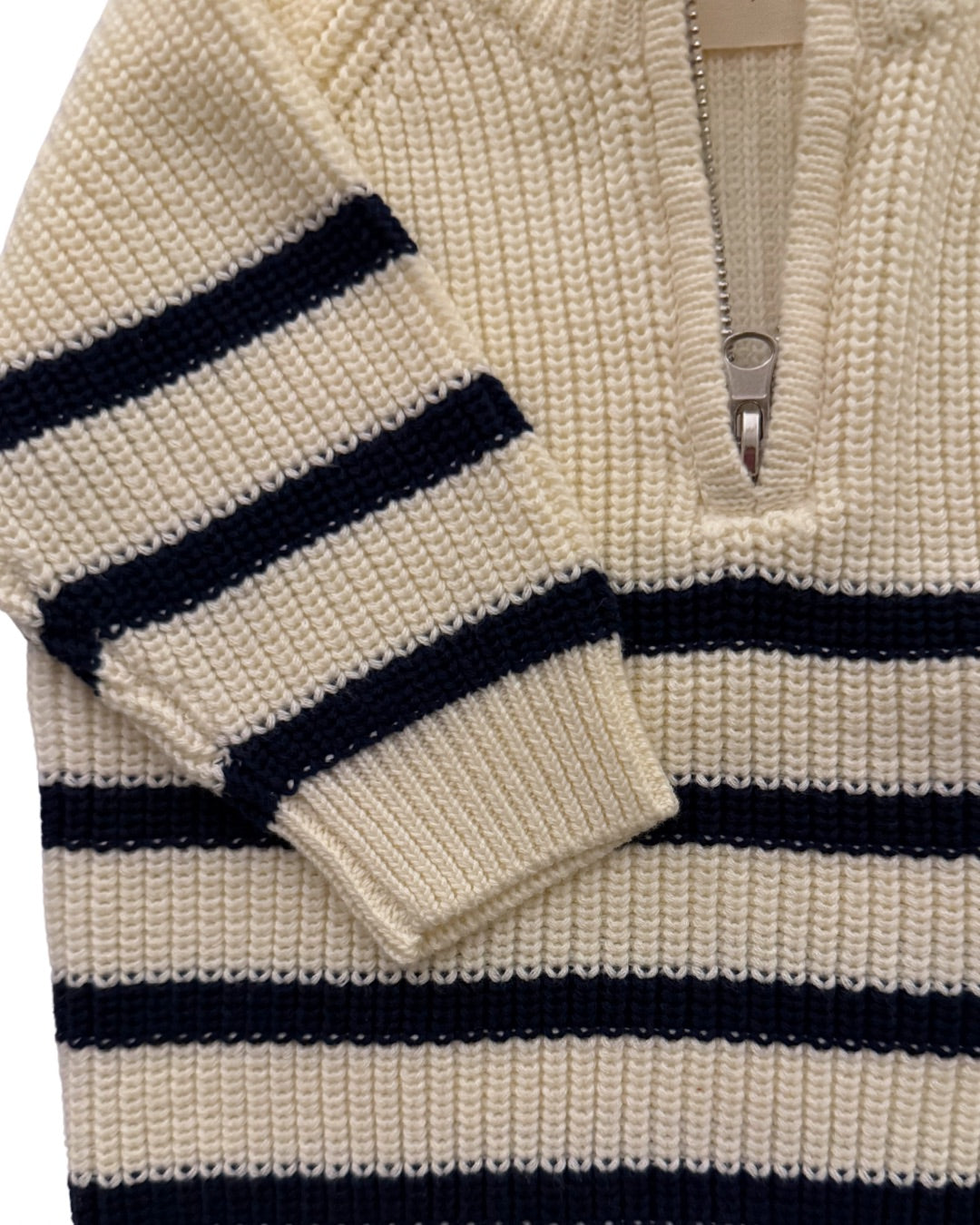 Voyage Half Zip Striped Sweater