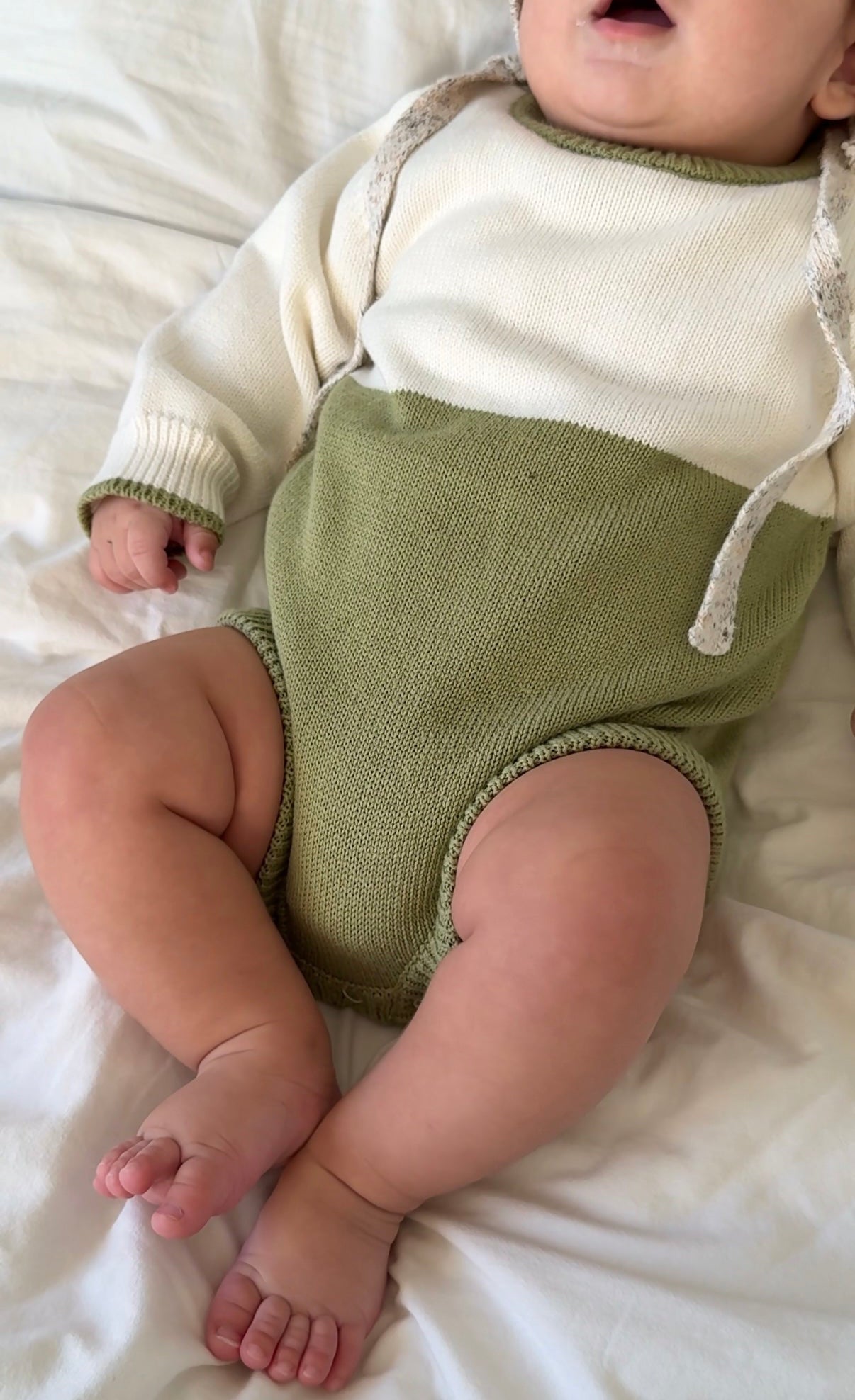 Color Block Romper 'Spruce'