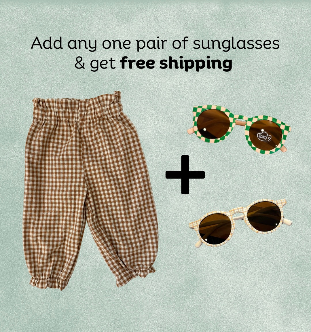 Easy Gingham Pant